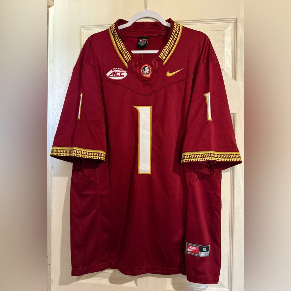 FSU Nike Maroon and Gold Football Jersey